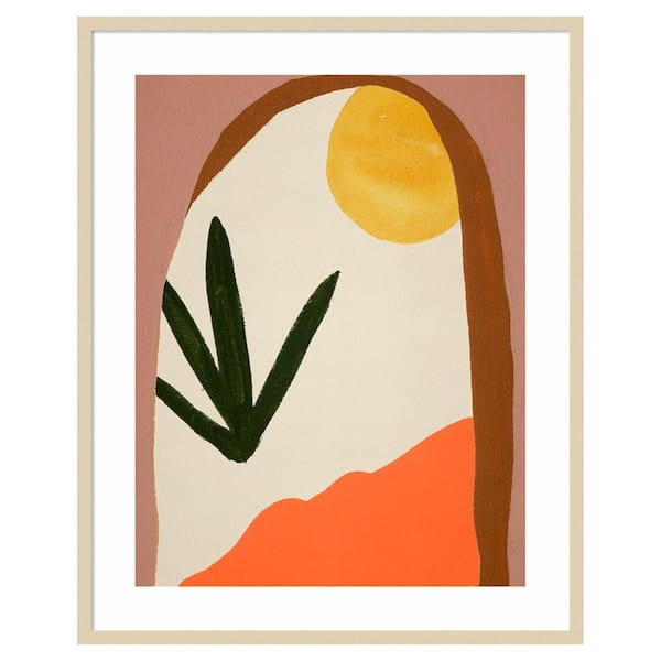 Amanti Art New Day I by Melissa Wang 1 Piece Framed Giclee Abstract Art Print 41 in. x 33 in.