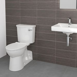 Yorkville VorMax 2-Piece 1.28 GPF Single Flush Right Height Elongated Toilet with Right Hand Trip Lever in White