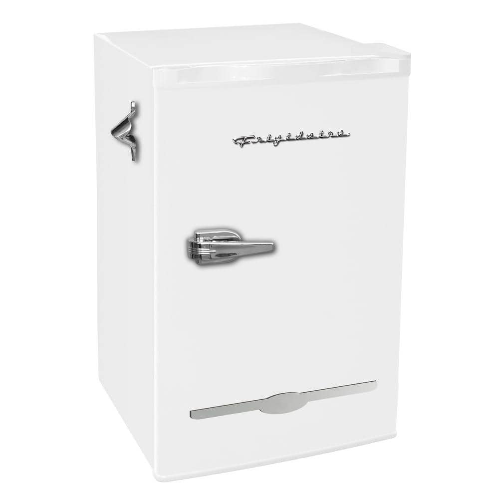 3.2 Cu.Ft Double Door Mini Fridge w/ Freezer, Adjustable Shelf for Dorm,  White, 1 Unit - Fred Meyer
