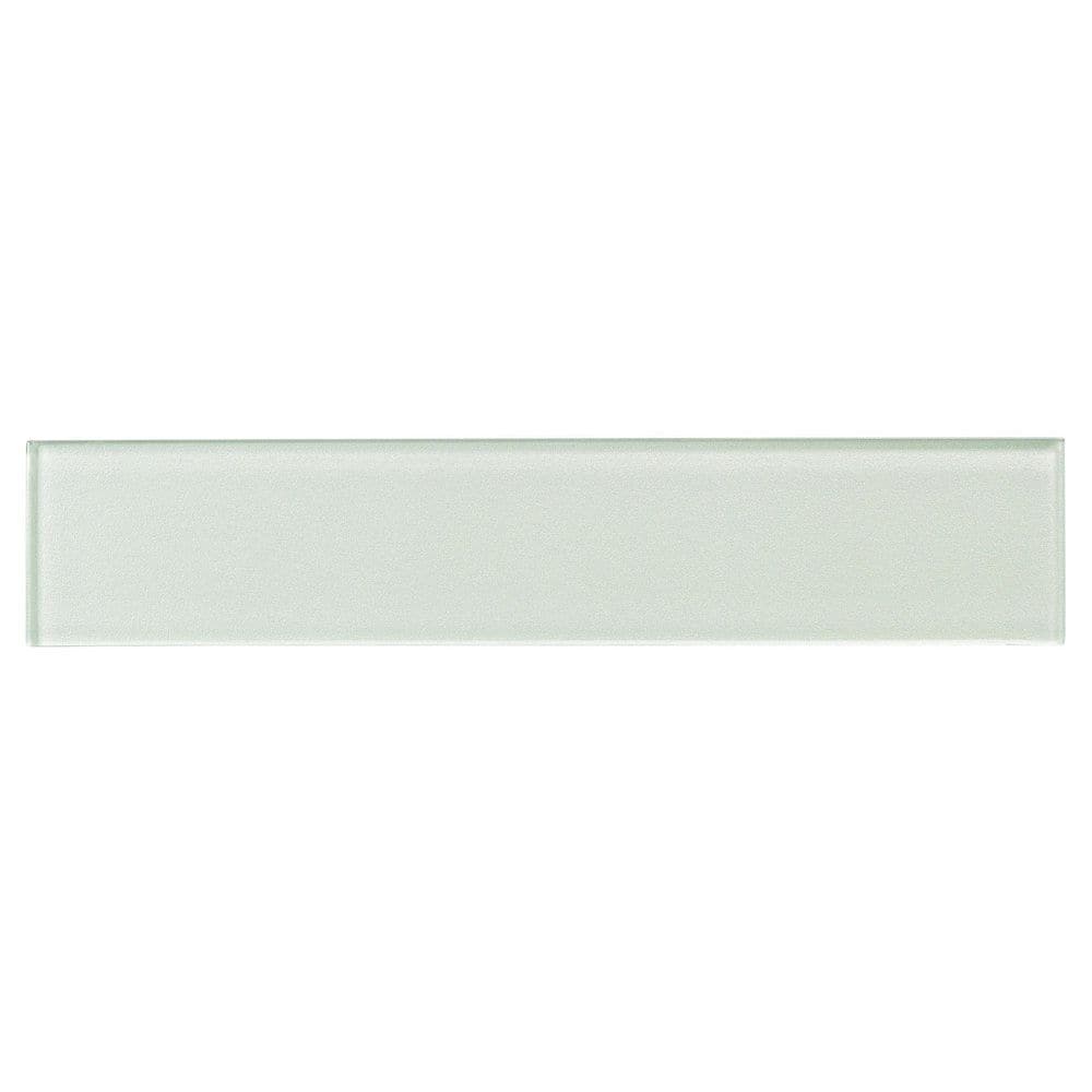 Wisper White Glossy 3x13 Polished Glass Subway Tile