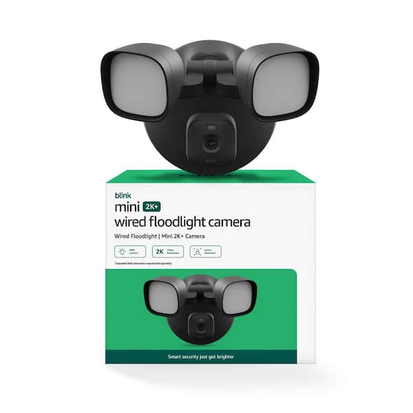 2K Plus Wired Floodlight Camera (Black)