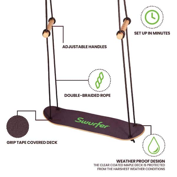 Swurfer Treeskate Wave Stand Up Skateboard Swing SSW-0008