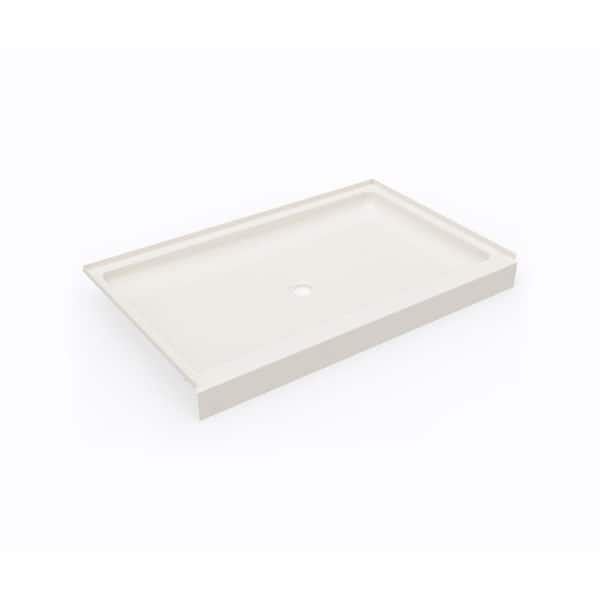 Swan 34 in. x 54 in. Solid Surface Single Threshold Center Drain Shower Pan in Bisque