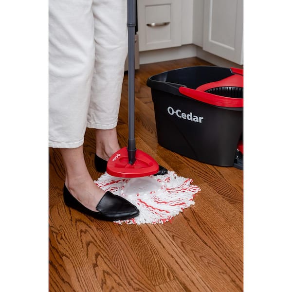 O-Cedar EasyWring RinseClean Microfiber Spin Mop with 2-Tank Bucket System  and 1 Extra Mop Head Refill 172042 - The Home Depot