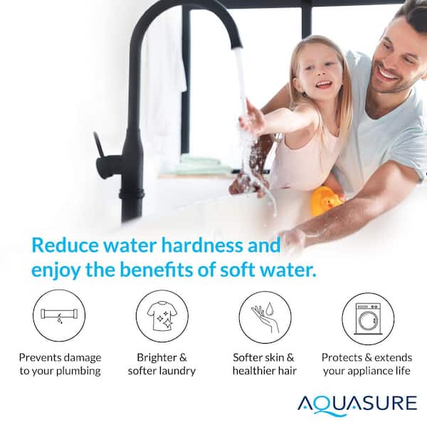 Harmony Series 70,000 Grain Whole House Water Softener System with Triple Purpose Sediment/Carbon/Zinc Pre-Filter