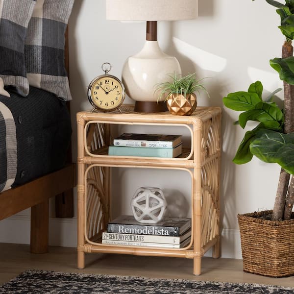 bali & pari Baara Natural Rattan Nightstand