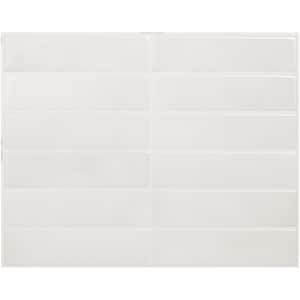 Morocco Essaouira White 11.43 in. x 9 in. Vinyl Peel and Stick Tile (2.84 sq. ft./ 4-Pack)