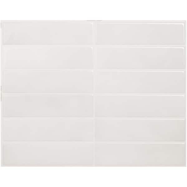 SMART TILES Peel and Stick Backsplash - 5 Sheets of 11.43 x 9 - 3D  Adhesive