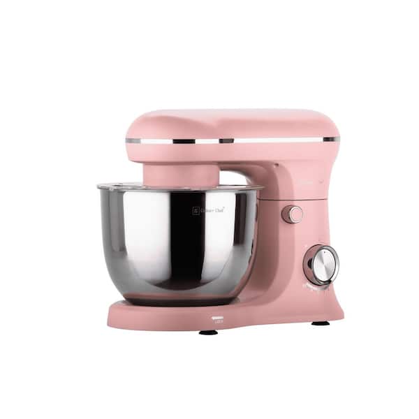 Unbranded Retro 4.5-Liter 8-Speed Stand Mixer in Pink