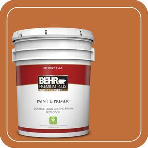 5 gal. #S-H-260 Tiger Stripe Flat Low Odor Interior Paint & Primer