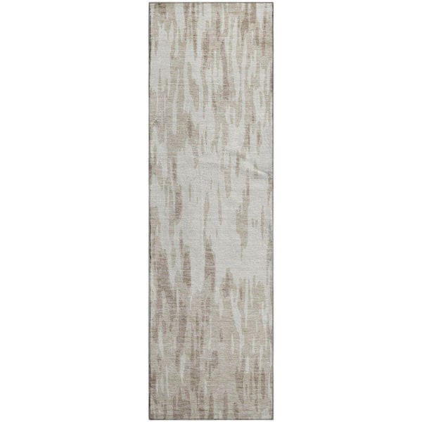 Addison Rugs Mayfield Premium Machine Washable Abstract AMF945 Ivory 2 ft. 3 in. x 7 ft. 6 in. Runner Rug