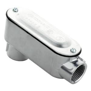 3/4 in. Rigid Metal Conduit (RMC) Threaded Conduit Body with Stamped Cover (Type LB)