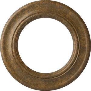 1 in. x 20-7/8 in. x 20-7/8 in. Polyurethane Holmdel Ceiling Medallion, Rubbed Bronze