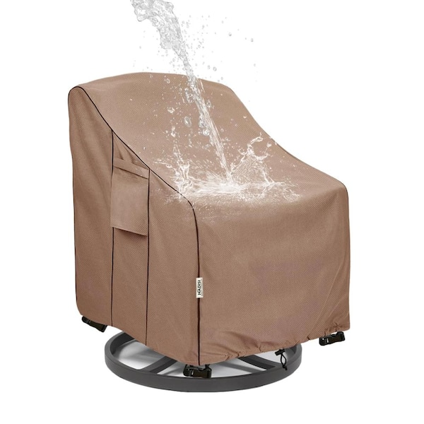 30 in W x 34 in D x 36 in H Patio Chair Cover Waterproof Heavy Duty Brown 1 Piece