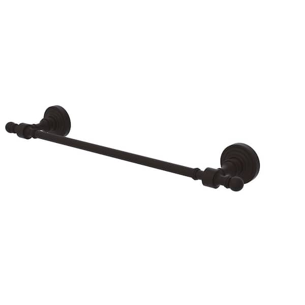 Allied Brass Retro Wave Collection 18 in. Wall Mounted Single Towel Bar in Oil Rubbed Bronze