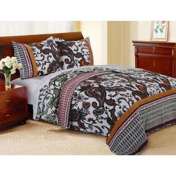 Greenland Home Fashions Orleans Quilt Set, 2-Piece Twin