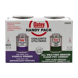 8 oz. All Weather Cement and Purple Primer Handy Pack