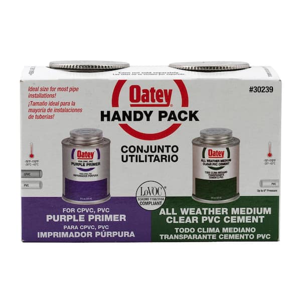 Oatey 8 oz. All Weather Cement and Purple Primer Handy Pack
