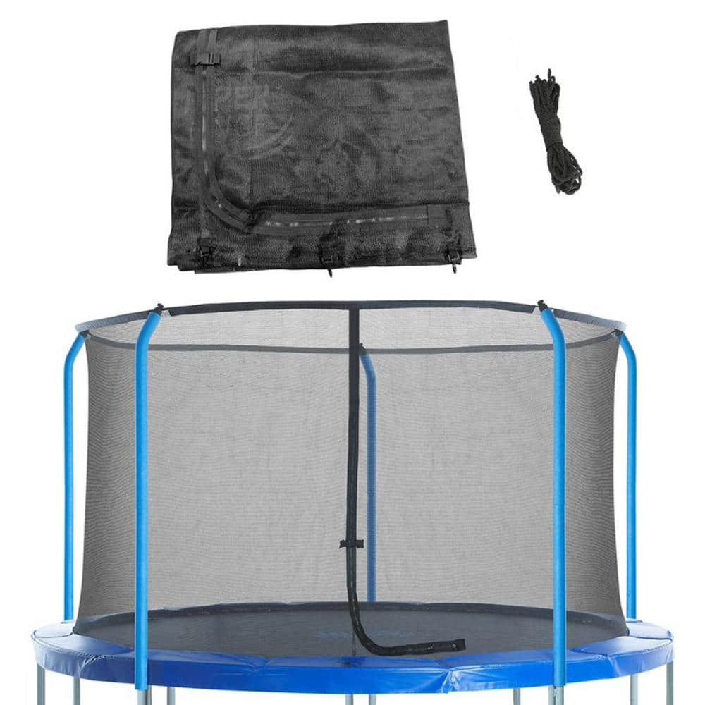 Upper Bounce Machrus Trampoline Replacement Net for 15 ft. Round Frames  Using 5 Curved Poles with Top Ring Enclosure System Net Only UBNET-15FG-5 -  The Home Depot