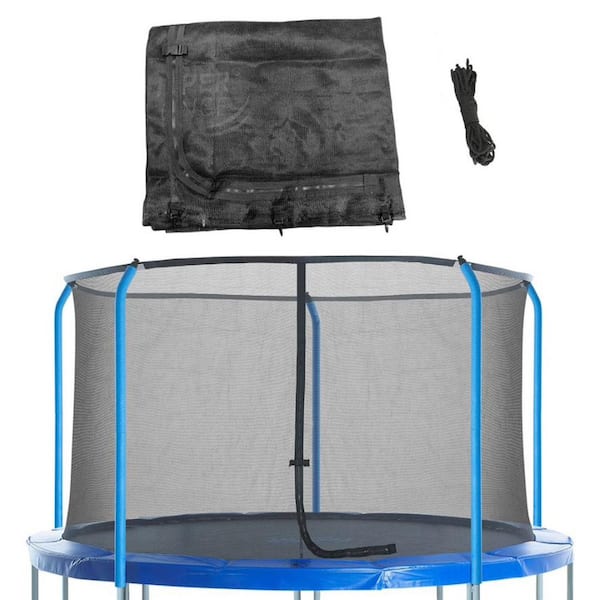Upper Bounce Machrus Trampoline Replacement Net for 15 ft. Round Frames Using 5 Curved Poles with Top Ring Enclosure System Net Only