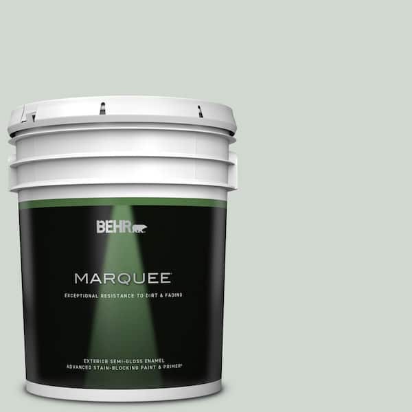 BEHR MARQUEE 5 gal. Home Decorators Collection #HDC-CT-23 Wind Fresh White Semi-Gloss Enamel Exterior Paint & Primer