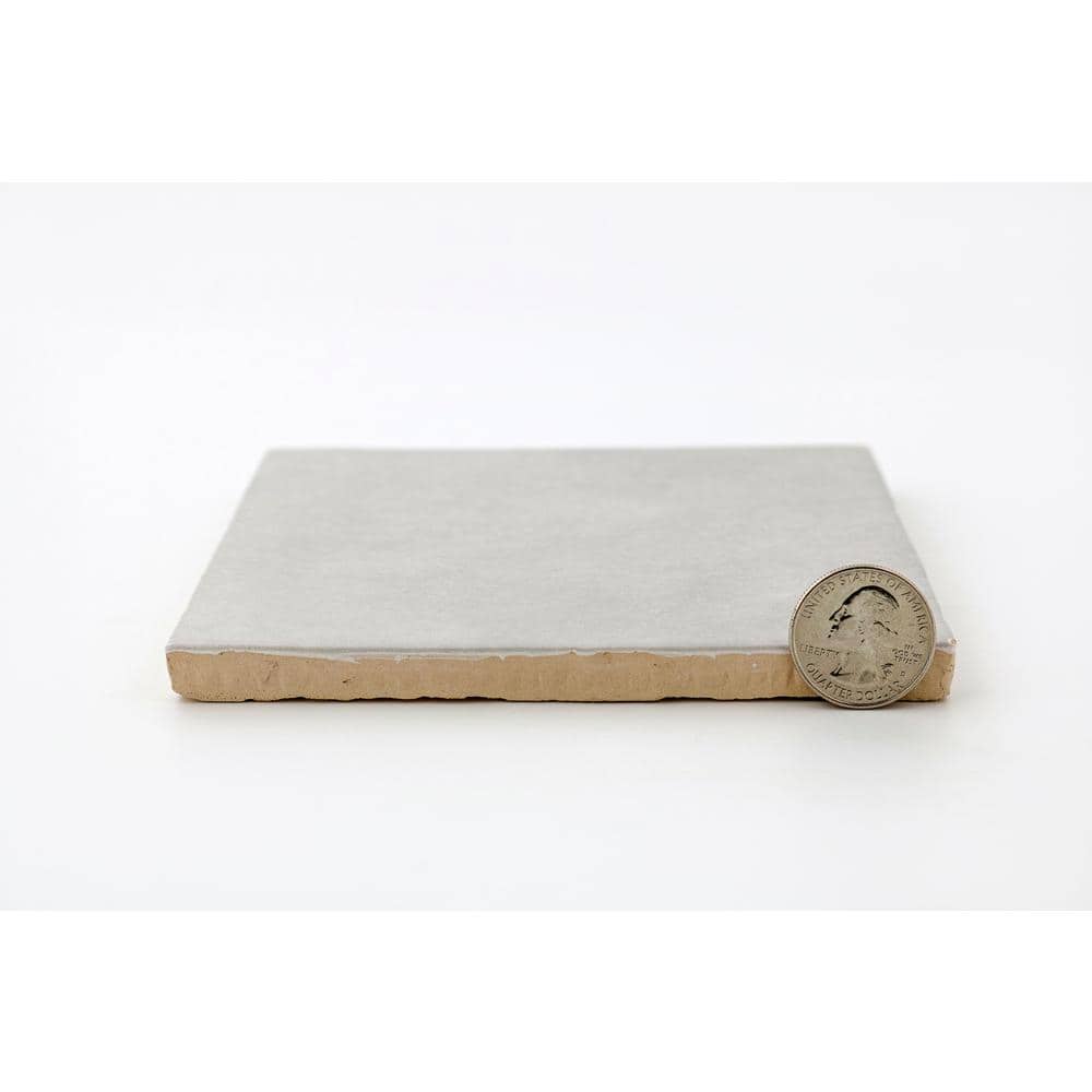 Cloe Glossy Gray Ceramic Wall Tile 5" x 5" Pack