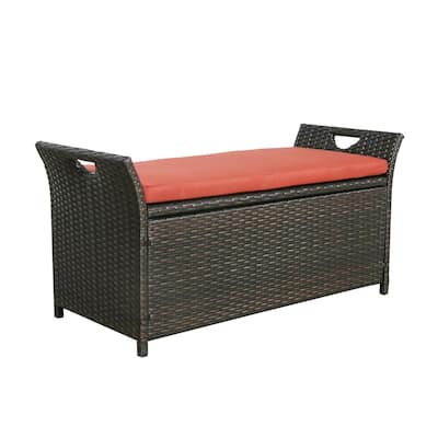 suncast wicker storage seat