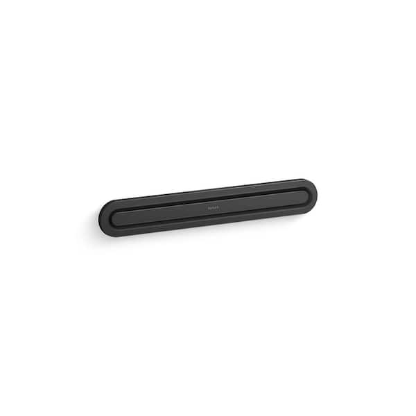 Invigoration Series 15.5 in. W Steam Head with Aromatherapy Reservoir in Matte Black