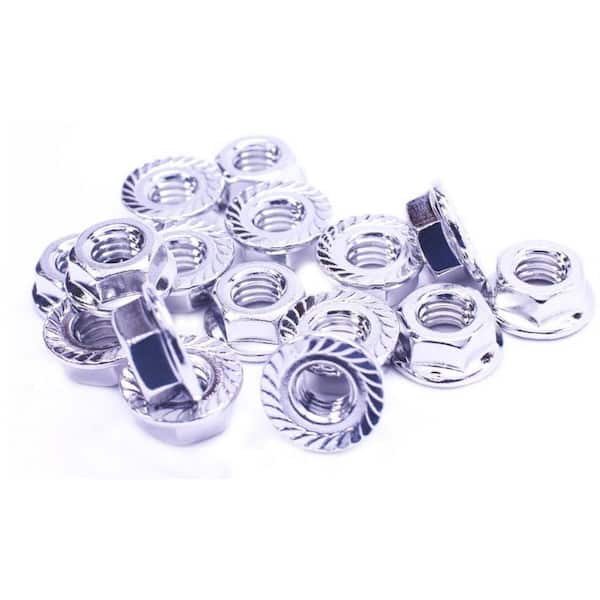 1/4-20 18-8 Stainless Steel Flange Nut Treated with NL-19 (50-Pack)