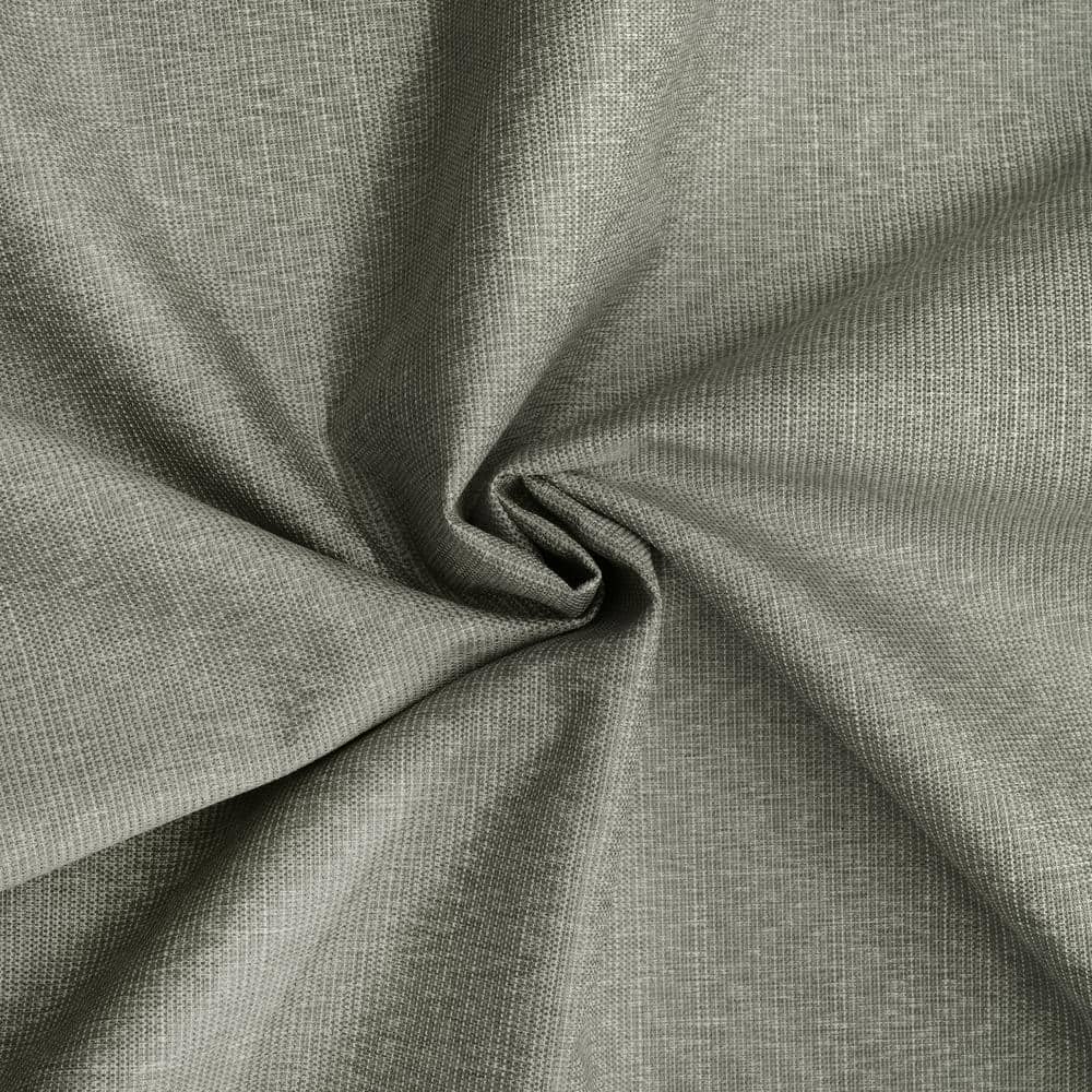 Gray Grommet Blackout Pleated Kids Polyester Window Drapes