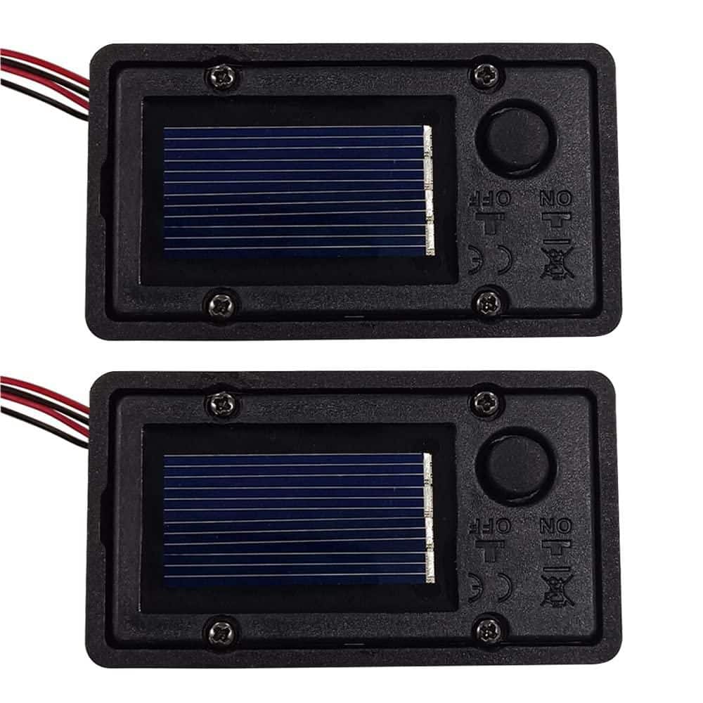Solar Lantern Replacement Top Box for Outdoor Hanging Lanterns, Black Plastic 2-Piece Set price history on PriceWatchPro