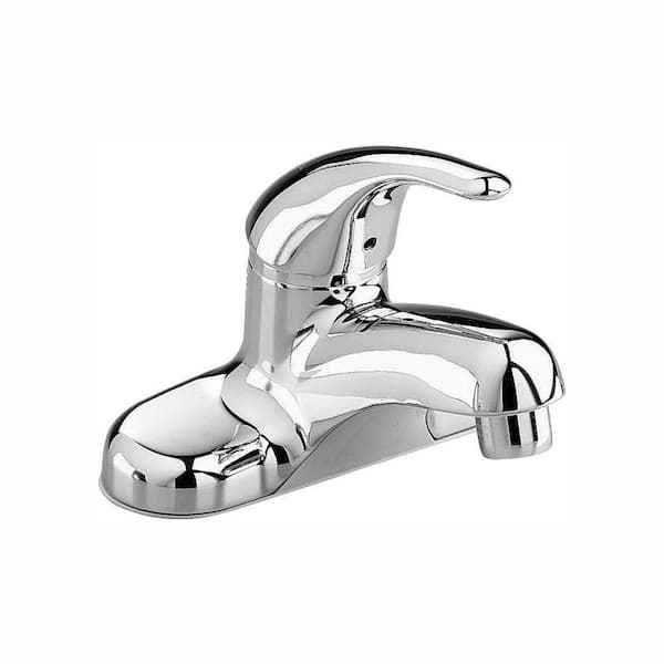 American Standard Colony Soft 4 in. Centerset Single Handle Bathroom Faucet in Polished Chrome with Grid Drain
