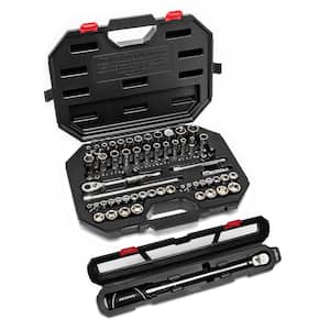 3/8 in. Drive 20 ft./lbs. to 100 ft./lbs. Drive Mechanics Tool Set with Torque Wrench (71-Piece)