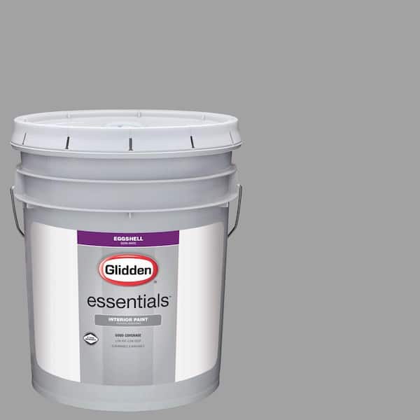 Glidden Essentials 5 gal. #HDGCN63 Granite Grey Eggshell Interior Paint