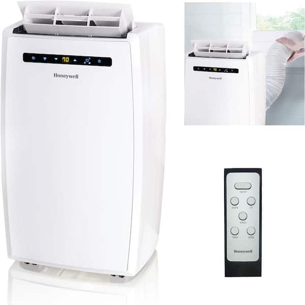 Honeywell 10,000 BTU, 115-Volt Portable Air Conditioner with Dehumidifier and Remote Control in White