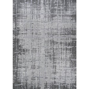 Charm Tiverton Anthracite-Light Gray 5 ft. x 8 ft. Indoor/Outdoor Area Rug
