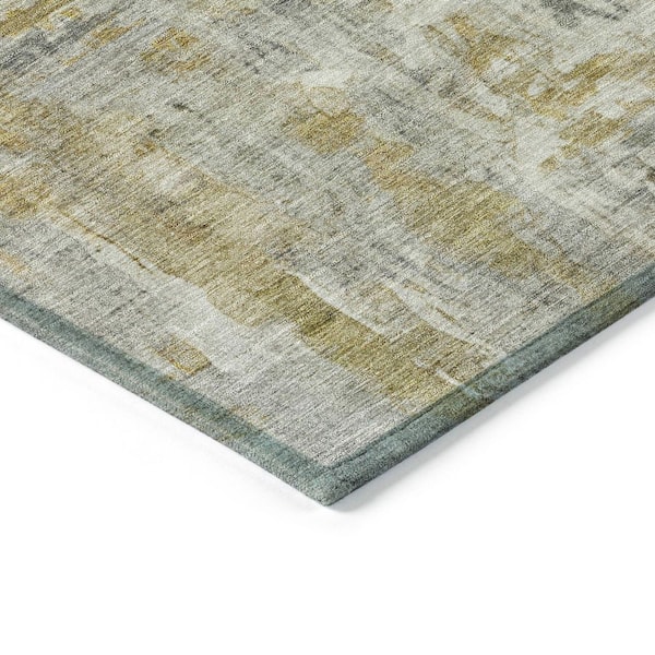 Chantille Machine Washable Indoor/Outdoor Abstract ACN2310 Pewter 3 ft. x 5 ft. Area Rug