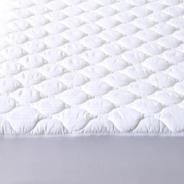 SLEEP OPTIONS Deluxe Twin-Size Quilted Waterproof Mattress Pad and Protector  MP0002-1110 - The Home Depot