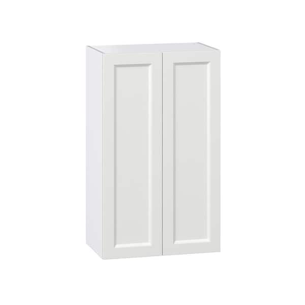 J COLLECTION Laramie 24 in. W x 24 in. D x 40 in. H Assembled Wall Kitchen Cabinet in Painted Bright White