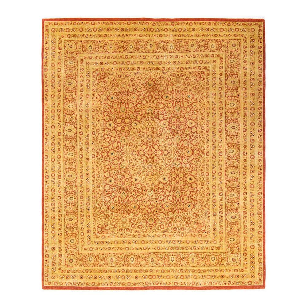 Mogul Orange 8 ft. x 10 ft. Oriental Wool Indoor Area Rug price history on PriceWatchPro