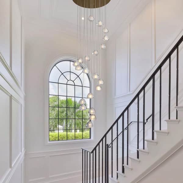 Modern Chandelier 24 in.20-Lights Gold Chandelier for Dining Room, Living Room, Foyer, Bedroom