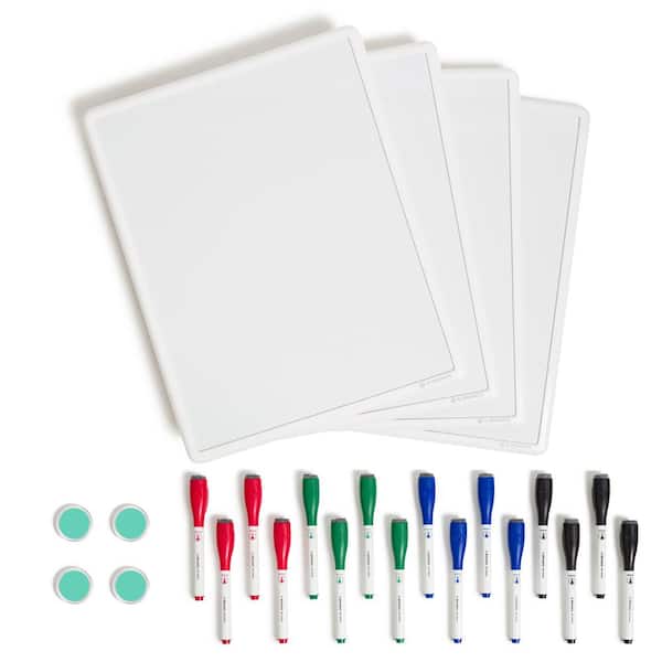 Fuutreo 100 Pcs White Dry Erase Whiteboard Sheets Bulk Self