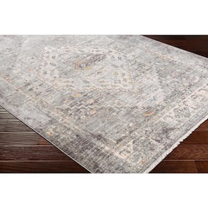 Congressional Grey 3 ft. 3 in. x 10 ft. Oriental Area Rug