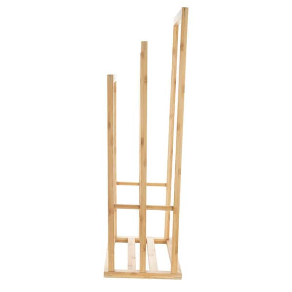 Home it USA Bamboo 3-Tier Freestanding Wood Drying Rack - Natural