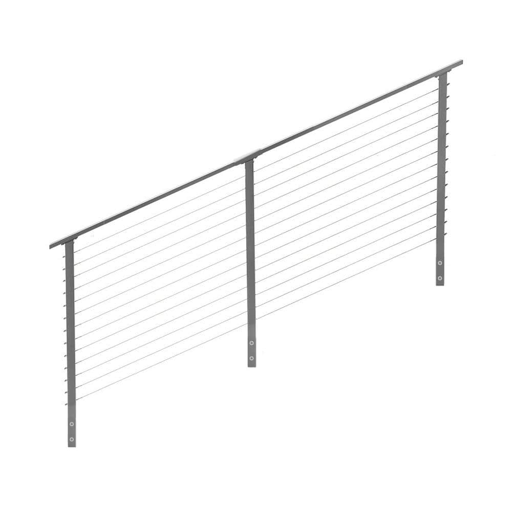 8 ft. Stair Cable Railing, 42 in. Face Mount, Grey price history on PriceWatchPro