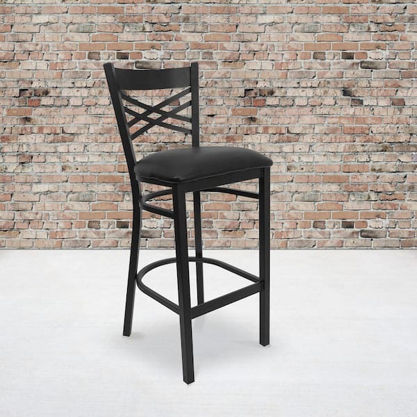 Stiles 1-Piece Round Shape Black Laminate Table Top Bar Table Set Dining Room Set Seat