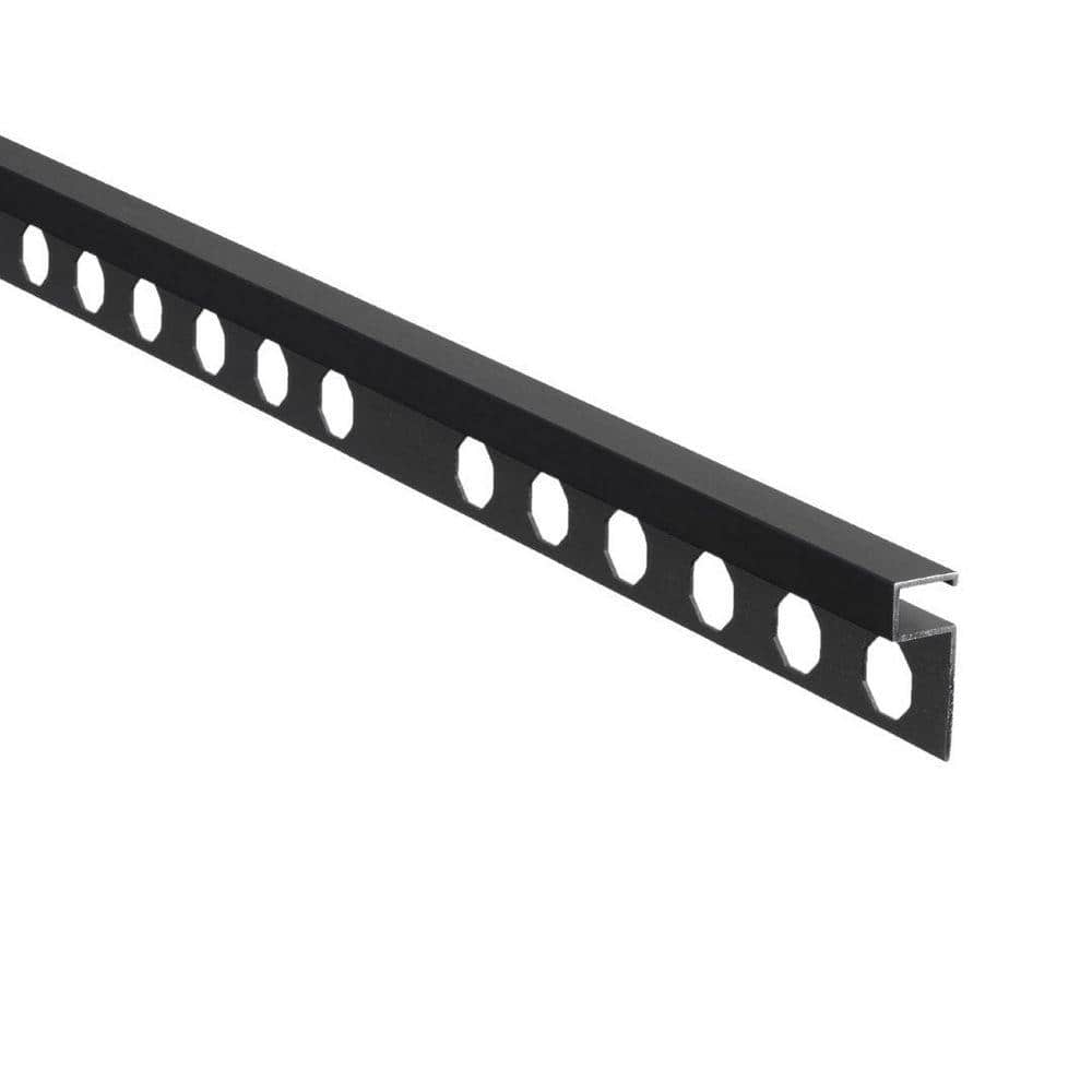 EMAC Novolistel 3 Matt Black 3/8 in. x 98-1/2 in. Aluminum Tile