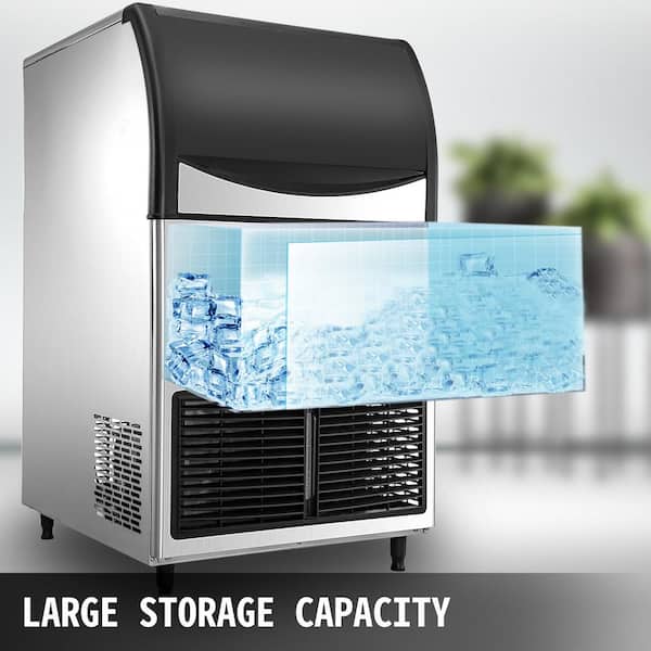 Commercial Ice Maker Machine 550lbs/24H with 300Lbs Large Storage