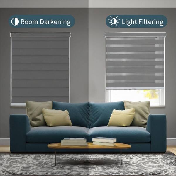 Chicology Cordless Light Filtering Dual Layer Polyester Zebra Chicology Cordless Light Filtering Dual Layer Polyester Zebra