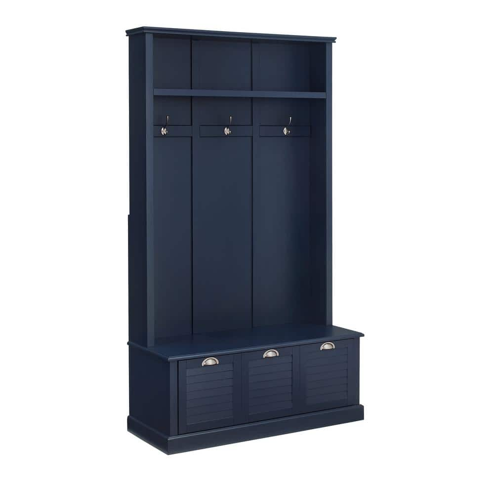 CROSLEY FURNITURE Ellison Navy Hall Tree CF6024-NV - The